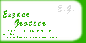 eszter grotter business card